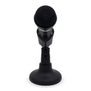 Micrófono, Alámbrico, 1.30 mts, 11 cms, negro, 136483, BROBOTIX