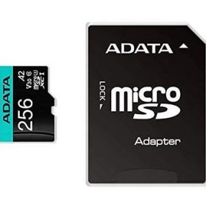 Micro Secure Digital ADATA AUSDX256GUI3V30SA2-RA1, 256 MB, Negro, Clase 10