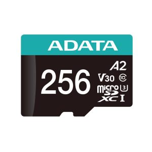 Micro Secure Digital ADATA AUSDX256GUI3V30SA2-RA1, 256 MB, Negro, Clase 10