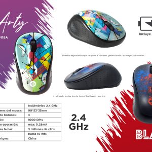 Mini Mouse Inalámbrico URBAN NA-0118B NACEB TECHNOLOGY