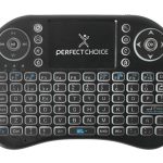 Mini Teclado PERFECT CHOICE PC-201007, QWERTY, Negro, Universal, Inalámbrico