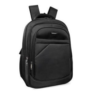 Mochila hasta 17 pulgadas, VARSOVIA, Backpack, varios compatimientos, organizador frontal, costuras/asas y tirantes reforzadas, acolchados, Negro, 6005644