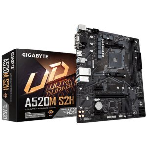 Motherboard GIGABYTE A520M S2H, DDR4, AMD, Socket AM4, Micro ATX