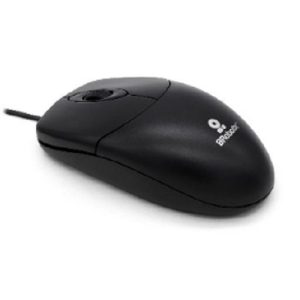 Mouse Básico USB BROBOTIX 497202, Negro, 3 Botones, Alámbrico, Óptico