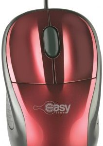 Mouse Easy Line EASY LINE, Rojo, 3 botones, Óptico, 1000 DPI
