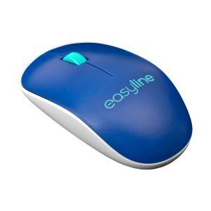 Mouse Easy Line EL-995128 , Azul, Inalámbrico, 1000 DPI