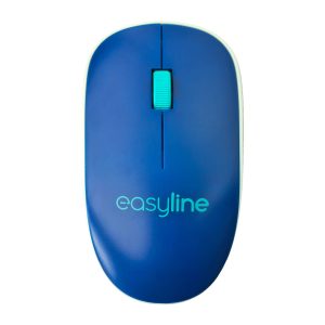 Mouse Easy Line EL-995128 , Azul, Inalámbrico, 1000 DPI