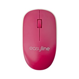 Mouse Easy Line EL-995135, Magenta, Inalámbrico, 1000 DPI