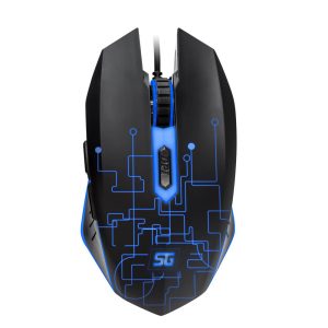 Mouse Iluminado Alámbrico Gamer VORAGO Start the Game MO-501, 3,200 DPIs