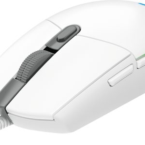 Mouse LOGITECH G203, USB, Juego, 200-8.000 dpi, Color blanco