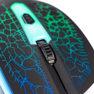 Mouse Naceb Technology NA-592NE, USB, Juego, Óptico, 1200 DPI, Multicolor