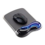 Mouse Pad KENSINGTON P5115, Negro, Azul, Monótono, Gel