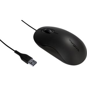 Mouse Óptico, Alámbrico, USB, 1000DPI, Negro targus AMU81USZ
