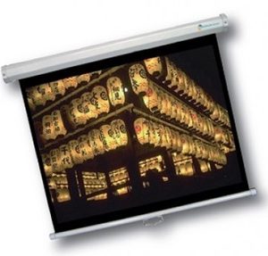 Pantalla de Proyección Multimedia Screens MSC-305, 170 pulgadas, Manual, Pared, Color blanco