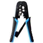 Pinza Crimpeadora BROBOTIX RJ11/RJ12/RJ45 AZUL, Negro, Azul, RJ11, RJ12 y RJ45