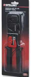 Pinza Crimpeadora INTELLINET 210836, Negro, RJ-45