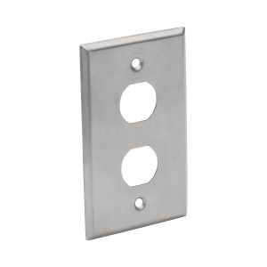Placa Frontal de Ancho Sencillo de 2 Puertos TRIPP-LITE N206-FP02-IND, Plata, Acero inoxidable
