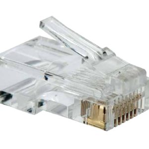 Plugs de Red VORAGO PLUG-100, RJ-45, Transparente, CAT 5e