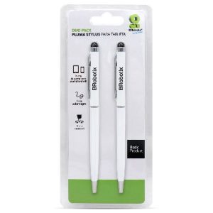Pluma Stylus Tablet Duopk BROBOTIX 6000397 , Blanco