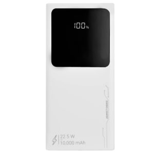 Power Bank Blanco carga rápida 22w-10,00 mAh PC-241010
