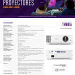 Proyector BENQ TH685I, 3500 lúmenes ANSI, DLP, FULL HD (1920x1080), 15000 h, Blanco