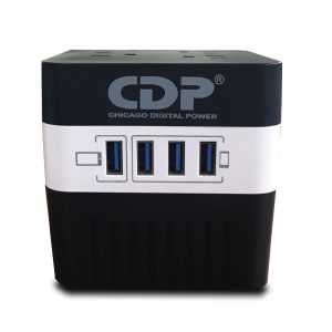 Regulador de Voltaje CDP RU-AVR604,, 4, Negro, 600 VA