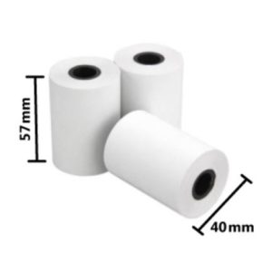 Rollo de Papel Nextep Térmico NE-528 57x40 mm c/10 piezas gramage 55 y largo 14m+5% impresión color negro