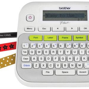 Rotulador Brother P-touch PTD210, transferencia térmica, teclado qwerty, imprime etiquetas laminadas de hasta 12 mm de ancho
