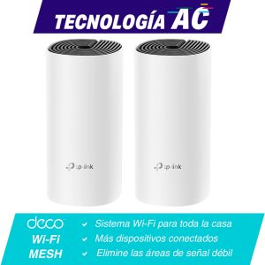 SISTEMA WIFI MESH AC1200 DECO M4(2-PACK) PARA CONEXIONES EN TODO EL HOGAR