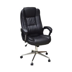 Silla Ejecutiva Naceb Technology Negro NA-0930N, Ejecutiva, Asiento acolchado, Negro, Vinipiel