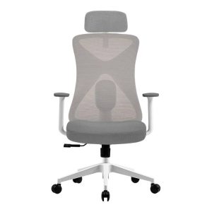 Silla FLOE PRO EC737 ACTECK ELITE SERIES Silla de Oficina Ergonómica, Ajuste lumbar, Reposa brazos Fijo, Color Blanco. AC-937245