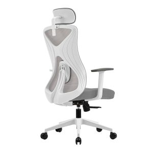 Silla FLOE PRO EC737 ACTECK ELITE SERIES Silla de Oficina Ergonómica, Ajuste lumbar, Reposa brazos Fijo, Color Blanco. AC-937245