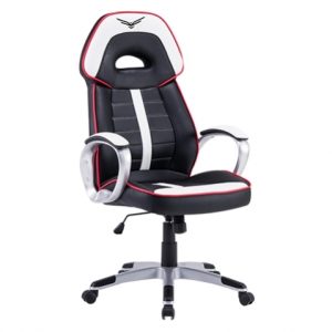 Silla Gaming Naceb Technology WARHAMMER, Gamer, Negro/Blanco, Piel Sintética