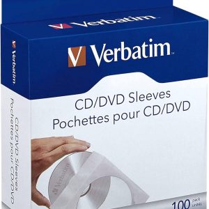 Sobre de papel para CD/DVD con ventana transparente VERBATIM 49976 paquete con 100 piezas