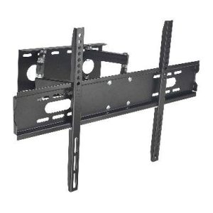 Soporte para TV, De Pared Articulado de 30 a 85 pulgadas, Doble Brazo, De Acero, Resistencia 60k, Negro, 6006245 BROBOTIX