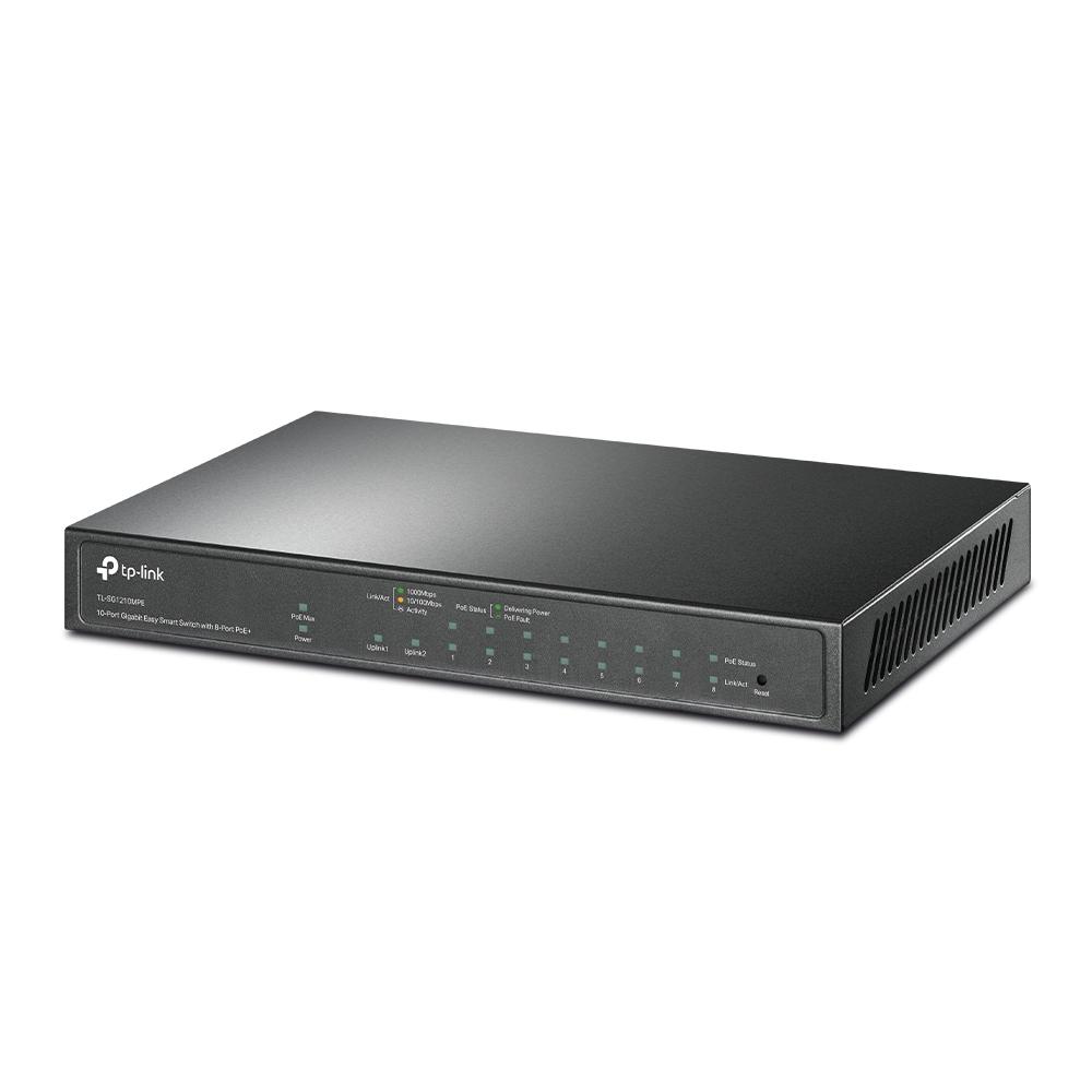 Switch Easy Smart Gigabit (TL-SG1210MPE) 9 puertos (RJ45) 10/100/100