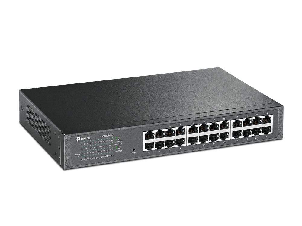 Switch TP-LINK TL-SG1024DE, Negro, 24 puertos