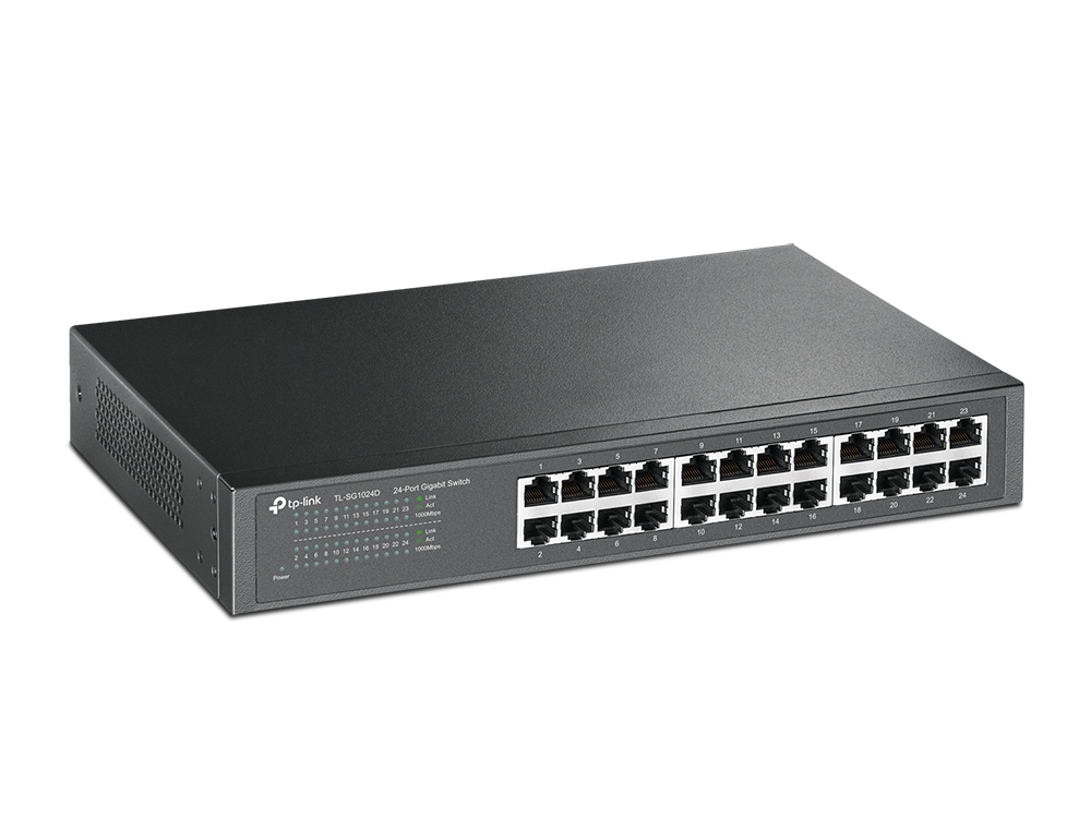 Switch TP-LINK TL-SG1024D, Gris, 14,6 W