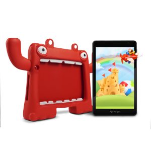TABLET VORAGO PAD-8-KIDS 8 PULGADAS ANDROID 13 QUADCORE 4GB 64GB IPS 2MP 5MP WIFI BT GMS FUNDA ROJA
