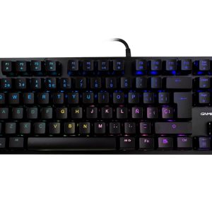 Teclado Mecánico GAME FACTOR KBG500-RD, Alámbrico, Español, Negro, RGB