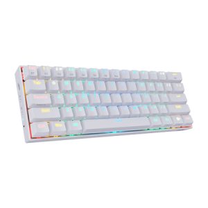 Teclado Mecánico Redragon Draconic White , Inglés, Blanco, RGB