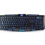 Teclado USB BROBOTIX 420028, USB, Ergonómico, Negro