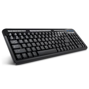 Teclado VORAGO KB-202, USB, Alámbrico, Negro