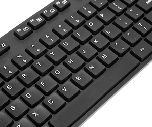 Teclado alámbrico grande USB AKB30ES