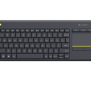 Wireless Touch Keyboard LOGITECH K400 PLUS, Negro, Inalámbrico