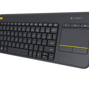 Wireless Touch Keyboard LOGITECH K400 PLUS, Negro, Inalámbrico
