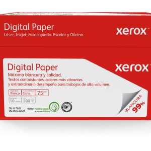 XEROX PAPEL DIGITAL ROJO CARTA 99% BLANCURA