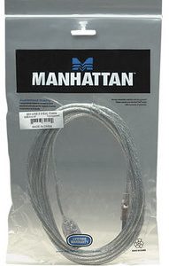 340496 Extensión USB 2.0 de 3m; USB 2.0, A macho/ A hembra; Plateado translúcido