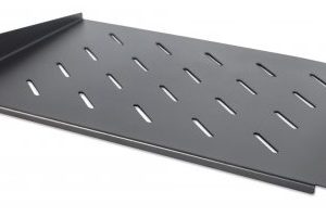 714884 Charola Fija 1U y 11.8pulgadas de profundidad, ventilada,para montaje en rack estándar de 19pulgadas ,soporta una carga estática máxima de 25 kg.