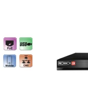 8 canales IP hasta 5 MP (8 puertos POE), Soporta Disco duro de hasta 6 TB (no incluido), HDMI, OSSIA, ONVIF, PTZ (RS-485),CMS,RJ45 100Mbps, DDNS, P2P APLIC